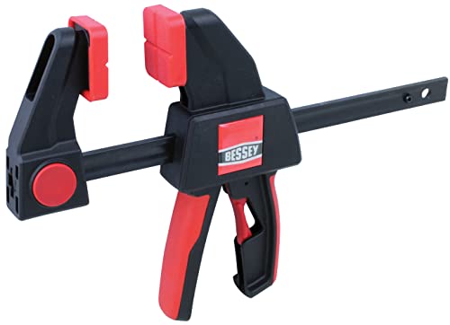 BESSEY EHK SERIES - 300 lb Clamping Force - 12 in - EHKL12 Trigger Clamp Set - 3.125 in. Throat Depth - Wood Clamps, Tools, & Equipment for Woodworking, Carpentry, Home Improvement, DIY - size: 12 in., style: 300 lb force