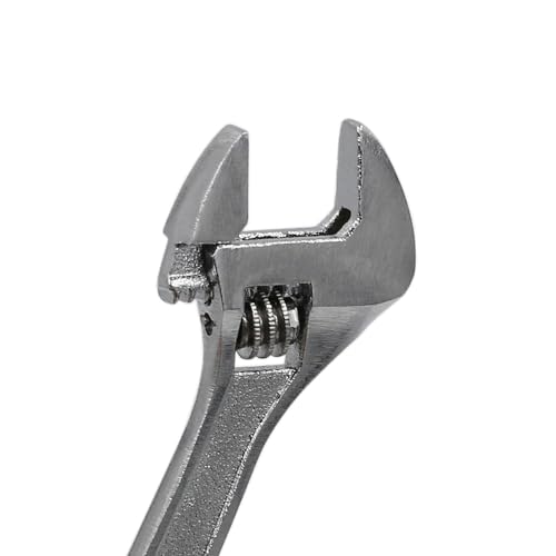 2.5 inch Tiny Adjustable Wrench, Silver Mini Size Spanner Tool - color: Silver, size: 2.5"