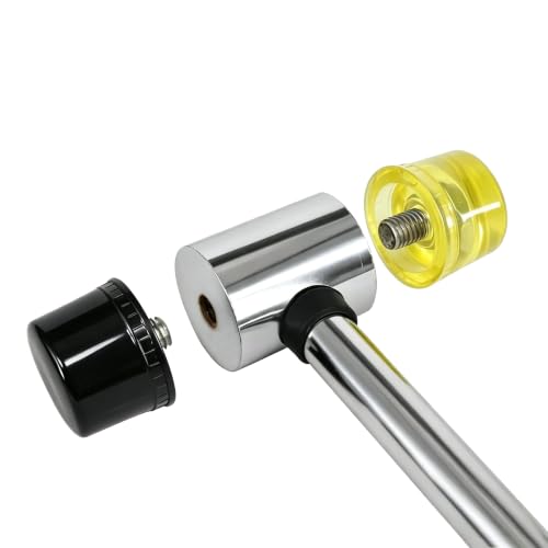 Small Rubber Mallet Hammer – 30 mm Lightweight Double-Sided Rubber and Plastic Head | Non-Slip Ergonomic Grip | Durable, Scratch-Free Tool for Jewelry Making & Repair, Delicate Craft, Furniture Setup