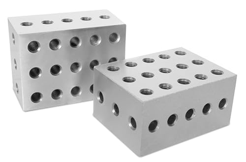 WEN 4 x 3 x 2-Inch Hardened-Steel Precision 2-3-4 Blocks, Two Pack (10434) - size: 2 x 3 x 4 in