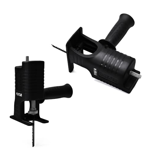 Electric Drill to Reciprocating Saw Adapter Chainsaw Conversion Head Saw Blades Handle Kit,Power Hand Saw Drill Attachment, Jig Saw Attachment,Drill Saw Attachment