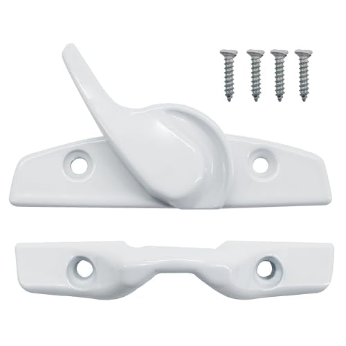 Zinc Sash Lock and Keeper fit for Andersen Sash Lock & Keeper 1968 to Present (White) - color: White