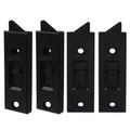 4 Pcs Window Latch Tilt Locks Latch, Spring-Loaded 76mm (Black) - color: Black, size: 4 Pack