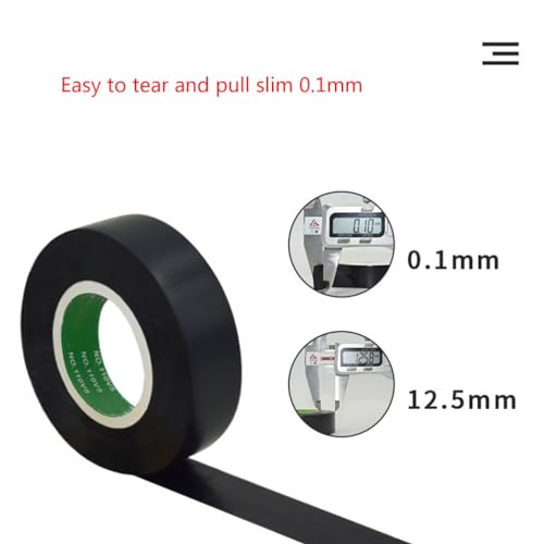 Electrical Tape, 2 Pcs, Black/Yellow