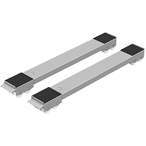 Ronlap Furniture Washing Machine Dolly Extendable Appliance Rollers, Grey - color: Gray