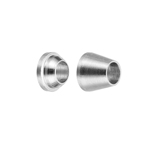 PATIKIL 1/8" Tube OD 304 Stainless Steel Compression Tube Fitting Sleeve, 20 Pack Double Ferrule Ring Tubing Fitting Assortment Kit, Silver - size: 1/8 Inch