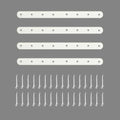 Alise Flat Bracket ,10 Inch White Mending Plate Flat Brace for Wood Shelves - color: White, size: 10 Inch