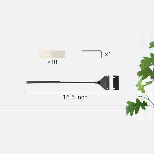Vimvins Algae Scraper for Glass Aquarium,Aquarium Razor Scraper with 10 Replaceable Blades,Aquarium Cleaning Tools. - size: 16.5 Inch