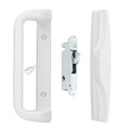 House Guard Sliding Patio Door Handle Set, Mortise Lock, 3-15/16", White - color: White