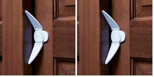 Toddleroo by North States - Sliding Door & Window Lock for Baby Proofing: Sliding Door Lock for Child Safety - White (Pack of 2) - size: 1 Count (Pack of 2)