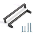 2 Pack 5 Inch Matte Black Cabinet Pulls, Black Kitchen Hardware | Heavy-Duty Solid Zinc, Easy to Install, Good Scratch Resistance, Durability, Modern, Kitchen Pulls for Drawers Dressers - color: Matte Black, size: 5"/128MM Hole Center, style: 2 Pack