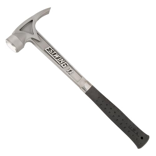 ESTWING Titanium Hammer, 13oz Professional Hammer, Smooth Face Black, TIBK - color: Black, size: Smooth Face