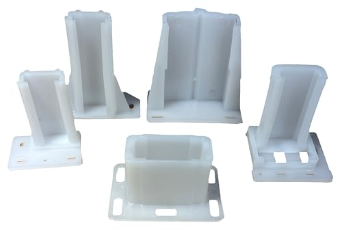 Drawer/Cabinet Slide Track/Socket/Brackets/Choose from Various Sizes/All Hardware Included by E.H.C. (3/8" Track Width x 7/8" Height x 3" Length) - size: 3/8" Track Width x 7/8" Height x 3" Length