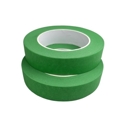 Green Masking Tape, 1 Inch x 55 Yards, 2 Rolls - color: Green