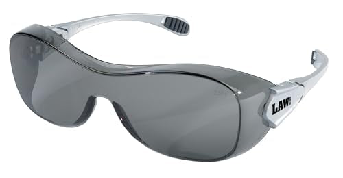 MCR OG112AF Crews Law OTG Over The Glass Safety Glasses Grey Lens Anti-Fog 1 Pair - color: Gray