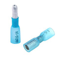 200PCS Heat Shrink Bullet Connectors, Bullet Terminals, Female and Male Crimp Connectors for Watercraft, Electronics, Automotive AWG16-14-Blue - color: Blue AWG16-14