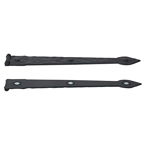 Household Essentials Hinge IT Premium Carriage House Handle & Hinge, Black Garage Door Magnet, 4 Hingle 2 Handles (Pack of 1) - size: Pack of 1, style: Premium Hinges
