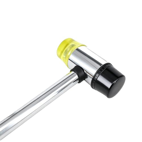Small Rubber Mallet Hammer – 30 mm Lightweight Double-Sided Rubber and Plastic Head | Non-Slip Ergonomic Grip | Durable, Scratch-Free Tool for Jewelry Making & Repair, Delicate Craft, Furniture Setup