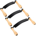 3 Pcs Curved Draw Shave Knife Set 5" 8" 10" Woodworking Debarking Hand Tool Wood Razor Shaving Wood Barking Tool for Men Tree Bending Broach Peeling Whittling Shaping Detailing Stripping - style: Curved