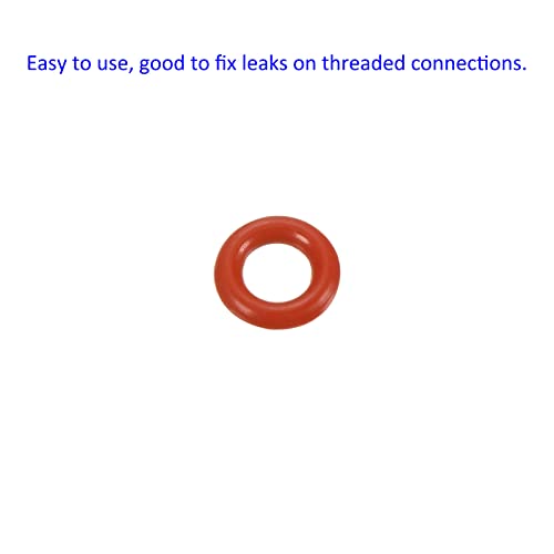 M METERXITY 30 Pack Silicone O-Rings - Garden Water Hose Rubber Sealing Gasket Ring, Soft & Elastic, Apply to Outdoor (3mmx5mmx1mm, Red) - size: 3mmx5mmx1mm