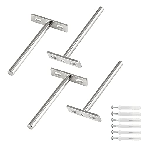 Luomorgo 5 Inch Floating Shelf Bracket, 4 Pcs Blind Shelf Bracket - size: 5 Inch