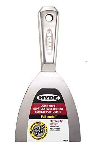Hyde Drywall Knife Set, Paint Scraper Tool Set - Premium Full Metal 4'' 6'' & 8'' Joint Knife: Professional Grade, Ergonomic, Rust Resistant, Drywall Tools - size: 4",6", 8"
