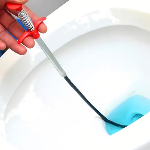 Flexible Drain Clog Remover Tool, Extra Long Plumbing Snake Hair Catcher with 4-Prong Grabber Claw, Heavy-Duty Spring Reacher for Kitchen Sink, Bathroom Tub, Sewer & Dropped Items (35 inch) - color: 35 inch