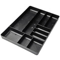 10-Compartments Tool Box Organizer Tray (1, Black) - color: Black