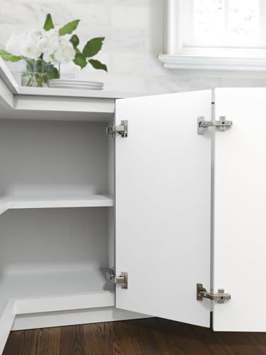 Amerock 1 Pair 165 Degree Full Overlay Lazy Susan Self-Close Cabinet Hinge - size: 165 Degree Face Frame, style: Self-Close