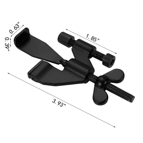 Black Adjustable Heavy Duty Portable Door Lock,No Drill - color: Black