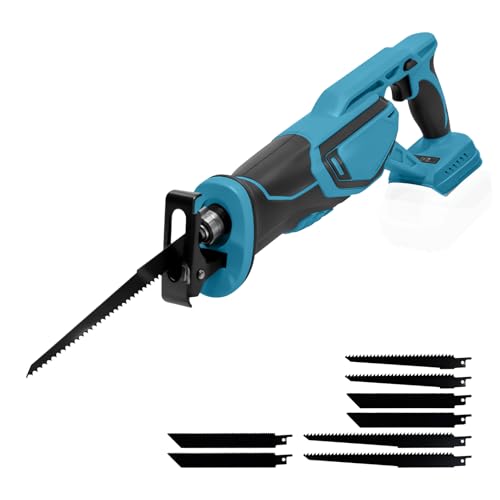 JOJOCY Cordless Reciprocating Saw, Brushless 450W Mini Recip Saw with 8 Blades for Wood Metal PVC, 0–2800 SPM Variable Speed, Compact Power (Fit for Makkitita battery) - size: Fit for Makkitita battery