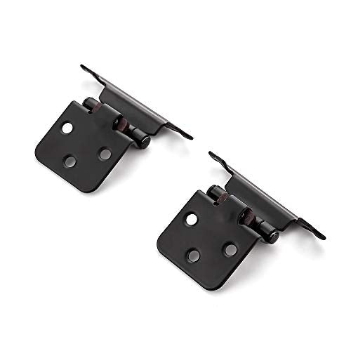 Ravinte Black Kitchen Cabinet Hinges, 1/2 Inch Overlay, 50 Pack - size: 1/2 inch Overlay