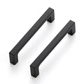 Ravinte Matte Black Kitchen Cabinet Handles 4 Inch Pulls 5 Pack - color: Matte Black, size: 4 Inches Hole Center
