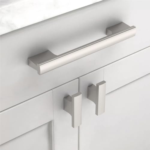 Asidrama 15 Pack Brushed Satin Nickel Kitchen Cabinet Knobs Dresser Knobs Drawer Knobs Cabinet Hardware Zinc Knobs for Dresser Drawers - color: Brushed Satin Nickel, style: 15 Pack