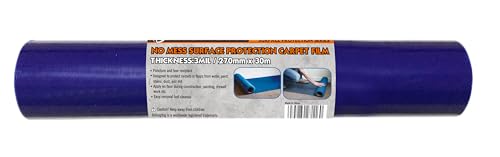 ROLLINGDOG 3Mil Carpet Protective Film Anti-Tear Carpet Protection Film - color: 10.63 inch x100 ft