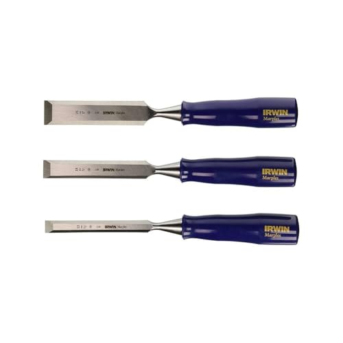 Irwin Tools Irwin 1769179 3-Piece Woodworking Chisel Set (1/2-, 3/4-, and 1-inch)