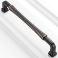 6-1/4 Inch Oil Rubbed Bronze Cabinet Pulls and Handles 10 Pack 3175 - color: Oil Rubbed Bronze, size: 6-1/4 In Hole Distance