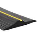 10Ft/3M Universal Garage Door Rubber Threshold Strip, Weatherproof Seal Strip DIY Weather Stripping Replacement, Not Include Adhesive/Sealant (Black-Yellow Line) - color: Black+Yellow, size: 10 Ft (no adhesives)