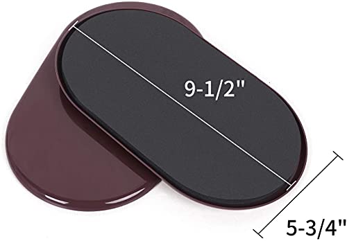 Ezprotekt Large Furniture Sliders for Carpet, 8Pcs Furniture Movers Sliders - color: Brown, size: 9 1/2" x 5 3/4"