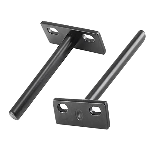 Luomorgo 4 Inch Floating Shelf Brackets, Black Blind Shelf Support, 4 Pcs - size: 4 Inch-Black