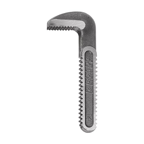 HARFINGTON Pipe Wrench Hook Jaw 14" Plumbing Wrench Replacement Jaws Carbon Steel for 14" Adjustable Wrench - size: 14"