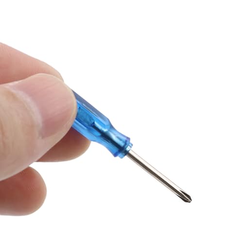 100pcs Bulk Pack 45mm x 2mm Tiny Size Phillips Cross Screwdrivers - color: Blue, size: 2.0mm + (Phillips)