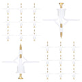 100 pcs Drywall Anchors, Hollow-Wall Anchors with Screws - color: White-50pcs
