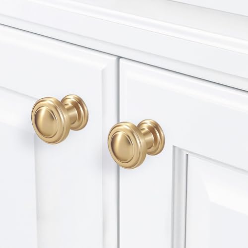 10 Pack Champagne Bronze Kitchen Cabinet Knobs Gold Drawer Knobs Kitchen Cabinet Hardware Zinc Alloy Handles Drawer Knobs Dresser Handles - color: Champagne Bronze, size: Knob