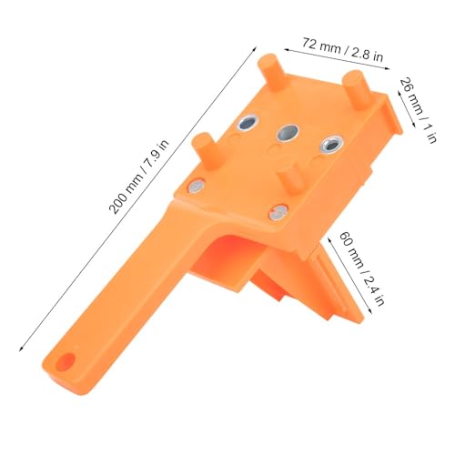 41Pcs Drill Hole Locator Kit - Adjustable Woodworking Jig with 6/8/10mm Drill Bits and Dowels for Precision Carpentry Projects
