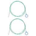 HARFINGTON 2 Pcs Tube Cleaning Brush 79" Long Nylon Bristles Flexible Tube Cleaner Tool with Handle Automotive Drain Pipe Dredging Tool for Narrow Tubes Cleaning Refrigerator Drain, Green