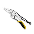 CHESCO 6-inch Long Nose,2nd Gen Easy Release Patented Force-Saving Locking Pliers, Premium Cr-Mo Steel Vise-Grips for Welding, Automotive, HVAC & Plumbing,Cureved jaw Locking Pliers - size: 6 inch
