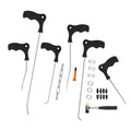 LadyRosian 23PCS Dent Repair Rods Tools Paintless Dent Repair Stainless Steel Kits with S-Hook for Car Auto Dents Hail Damage Removal Set - color: Rod B