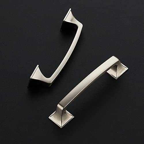 Ravinte Brushed Nickel Cabinet Handles Cabinet Pulls, 3-3/4 Inch, 10 Pack - color: Brushed Nickel, size: 3-3/4 Inch Hole Center