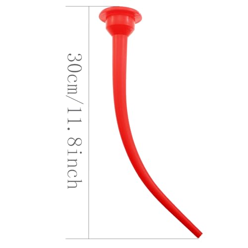 2PCS 30cm Reusable Red Plastic Caulking Extension Nozzle Applicator for Kitchen Bathroom Water Tank Door Windows Joint Filler Finishing